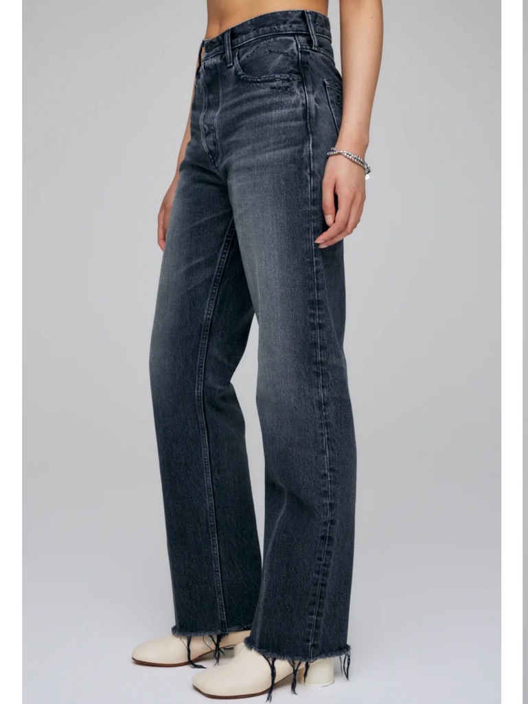 Moussy Black Ashley’s Wide Straight Jeans